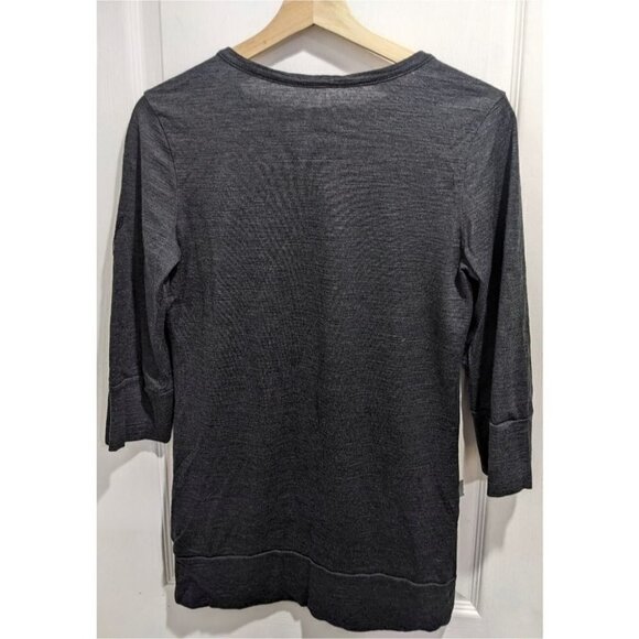 Icebreaker | Women's harmony merino wool henley in grey - Picture 3 of 10
